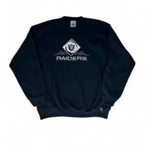 Vintage Black Raiders Crewneck